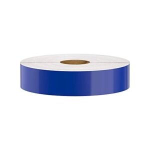 Premium Vinyl Label Tape for DuraLabel, LabelTac, VnM SignMaker, SafetyPro and Others, Blue, 1″ x 150′