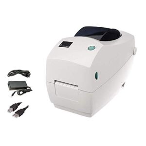 ZEBRA- TLP2824 Plus Thermal Transfer Desktop Printer for Labels, Receipts, Barcodes, Tags, and Wrist Bands – Print Width of 2 in – USB and Ethernet Port Connectivity (Renewed)