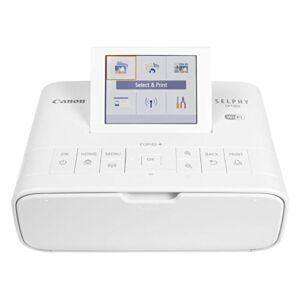 Canon Selphy CP1300 Wireless Compact Photo Printer with AirPrint and Mopria Device Printing, White (Renewed)