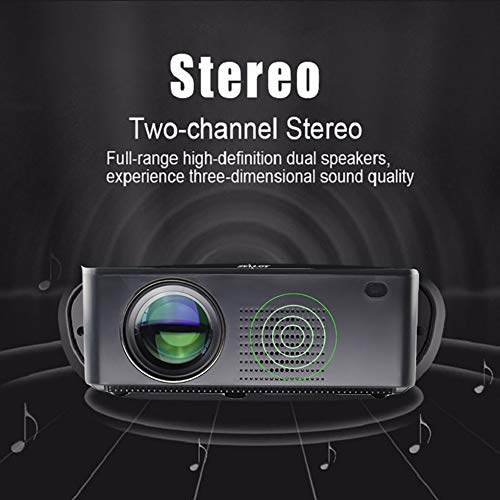8500 Lumens Native1080p Projector, Gzunelic Home Theater Full HD Projector ,80,000 Hours LED Lamp Video Proyector Built in 2 HI-FI Stereo Speakers with 2 HDMI USB AV VGA Audio Connections | The Storepaperoomates Retail Market - Fast Affordable Shopping