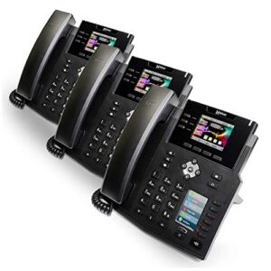 XBLUE Cloud Phone System Bundle with (3) IP Phones & (6) Months of XBLUE Cloud VoIP Telephone Service w/Auto Attendant, Voicemail to Email, Cell Phone & Remote Extensions, Call Queuing, Call Record