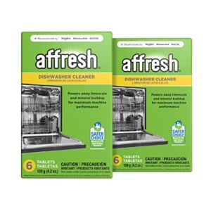 Affresh Dishwasher Cleaner, Helps Remove Limescale and Odor-Causing Residue, 12 Tablets (2 Pack)