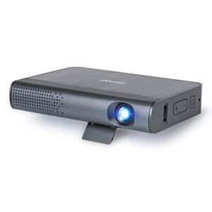 Miroir M289 1080p Portable Projector – Rechargeable Battery – USB-C – Home and Outdoors (Renewed Premium)