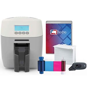 Magicard 600 Dual Sided ID Card Printer & Complete Supplies Package with Bodno ID Software – Gold Edition