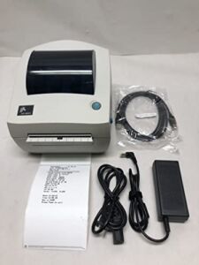 #S6B Zebra LP2844 Printer 2844-20301-0031 W/New Adapter USB Power Cables & Print