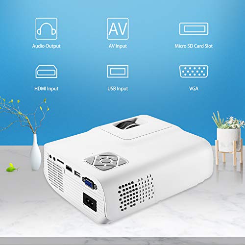 Iolieo Mini Projectors, 2022 Upgraded Portable Video-Projector,Full HD 1080P and 240” Supported,100000Hours Multimedia Home Theater Movie Projector,Compatible with HDMI,USB,VGA,AV,Laptop,Smartphone | The Storepaperoomates Retail Market - Fast Affordable Shopping