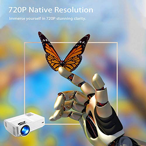 Iolieo Mini Projectors, 2022 Upgraded Portable Video-Projector,Full HD 1080P and 240” Supported,100000Hours Multimedia Home Theater Movie Projector,Compatible with HDMI,USB,VGA,AV,Laptop,Smartphone | The Storepaperoomates Retail Market - Fast Affordable Shopping