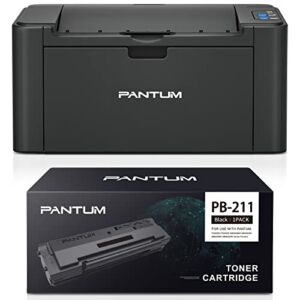 Pantum P2502W Compact Monochrome Wireless Laser Printer with 1 Pack Genuine PB-211 1600 Pages Yield Toner Cartridge