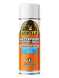 Gorilla Waterproof Patch & Seal Spray, White, 14 Ounces, (Pack of 1)