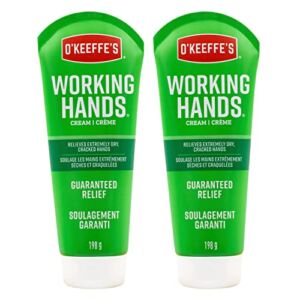 O’Keeffe’s Working Hands Hand Cream, 7 Ounce (198g) Tube, (Pack of 2)