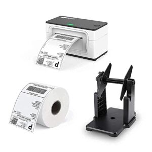 MUNBYN Thermal Label Printer, with Pack of 500 4×6 Roll Labels and Label Holder,High Speed Direct USB Thermal Barcode 4×6 Shipping Label Printer Marker