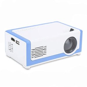 Projector, Full HD 1080P Mini Projector, with Ultra-High Luminous Flux/30,000 Hours Standby/3D HiFi Speaker Mini Led Projector, Support Hdmi/AV/USB/SD, Home Theater Projector(US)