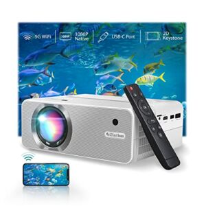 EZCast Beam H3 Portable Bluetooth WiFi Projector | Native 1080P Home Theater Movie Projector, 10600 Lumens, 155” Display, Compatible with HDMI, USB, Laptop, iOS & Android Phone, Xbox, PS5, TV Stick