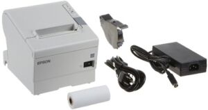Epson C31CA85014 TM-T88V Direct Thermal Receipt Printer Serial Plus USB ECW, Monochrome, 5.8″ Height x 5.7″ Width x 7.7″ Depth