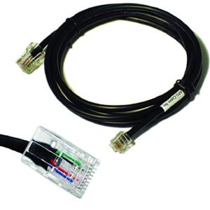 APG Printer Interface Cable | CD-101A | Cable for Cash Drawer to Printer Connection | 1 x RJ-12 Male – 1 x RJ-45 Male | Connects to EPSON and Star Printers