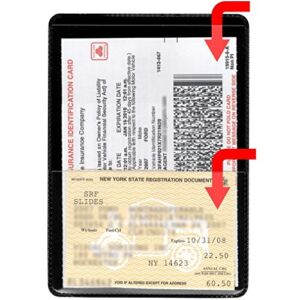 StoreSmart® – Black Back Auto Insurance & ID Card Holder – Single Pack – RFS20-BL1