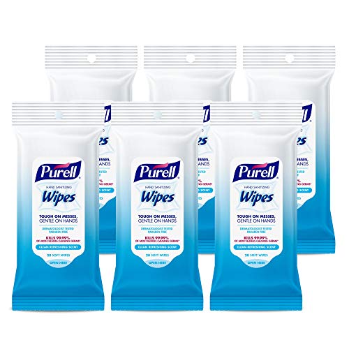 Purell Hand Sanitizing Wipes, Clean Refreshing Scent, 20 Count Travel Pack (Pack of 6) – 9124-09-EC | The Storepaperoomates Retail Market - Fast Affordable Shopping