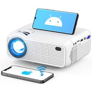 WiFi Bluetooth Projector, Upgraded 3Stone 5000L Native 720P Mini Projector for Outdoor Movies with Dual 5W Stereo Speakers, 200″ Display, Backlit Buttons, Support 1080P Compatible with TV Sticks