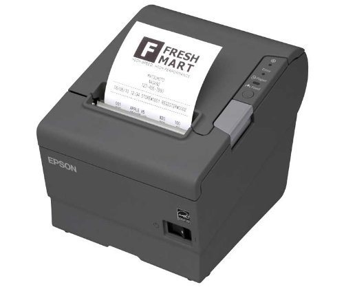 Epson TM-T88V Thermal Receipt Printer, USB and Serial Interfaces, Auto-cutter. Includes Power Supply. Color: Dark gray. (Interface Cables Not Included) (1 | The Storepaperoomates Retail Market - Fast Affordable Shopping