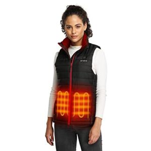 ORORO Women’s Lightweight Heated Vest with Battery Pack (Medium)