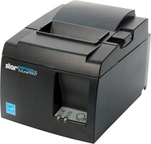 Star Micronics TSP143IIILAN Ethernet (LAN) Thermal Receipt Printer with Auto-Cutter and Internal Power Supply – Gray