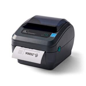 Zebra GX420d Direct Thermal Desktop Printer Print Width of 4 in USB Serial and Parallel Port Connectivity GX42-202510-000