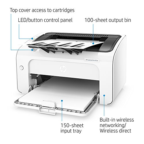 HP Laserjet Pro M12w Wireless Laser Printer, Amazon Dash Replenishment Ready (T0L46A) | The Storepaperoomates Retail Market - Fast Affordable Shopping