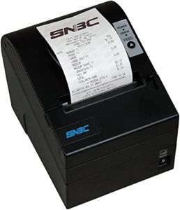 SNBC 132041-NPV Model BTP-R880NPV Thermal Receipt Printer; Blazing Fast 310mm/Second Print Speed; Adjustable Paper Near-End Sensor; Includes Standard USB, Serial and Ethernet Interfaces