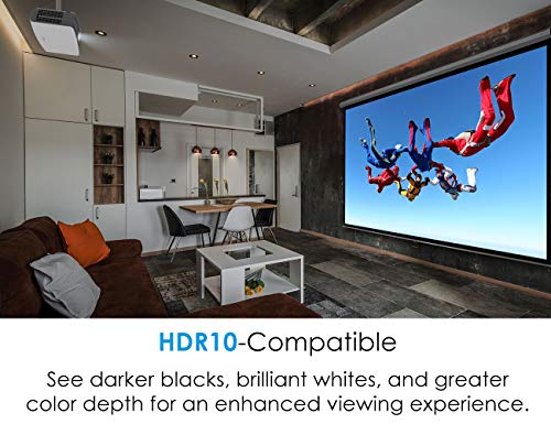 Optoma UHD60 True 4K UHD Projector, Bright 3000 Lumens, Entertainment and Movies, Rec.2020 with DCI-P3 for Wide Color Gamut, HDMI 2.0 and HDR10, WHITE | The Storepaperoomates Retail Market - Fast Affordable Shopping