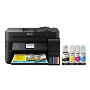 Epson WorkForce ET-4750 EcoTank Wireless Color All-in-One Supertank Printer with Scanner, Copier, Fax and Ethernet