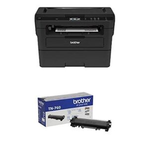 Brother Compact Monochrome Laser Printer, HLL2395DW with High Yield Black Toner