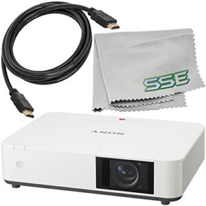Sony VPL-PWZ10 5,000 Lumens WXGA Laser Light Source Projector – Includes HDMI Cable + Microfiber Cleaning Cloth