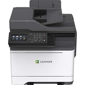 Lexmark MC2535adwe Multifunction Color Laser Printer with a 4.3-inch Color Touch Screen, Wireless Capabilities, Duplex Printing, and Analog Fax (42CC460), White/Gray, Medium