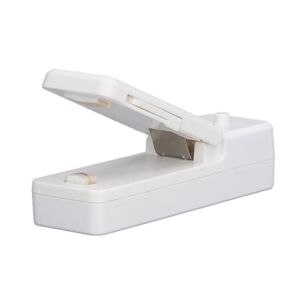 Snack Sealer, Magnetic Food Sealer USB Charging for Hiking for Camping for Kitchen(white)