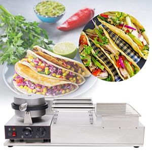 Waffle Cone Maker, Pancake Maker, Commercial Waffle Maker, 110V Electric Stainless Steel Nonstick Egg Roll Mold for Commercial Home Use