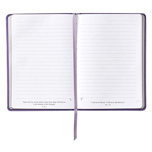 Christian Art Gifts Purple Faux Leather Journal | I Know the Plans Jeremiah 29:11 Bible Verse | Flexcover Inspirational Notebook w/Ribbon Marker and Lined Pages, 6 x 8.5 Inches | The Storepaperoomates Retail Market - Fast Affordable Shopping