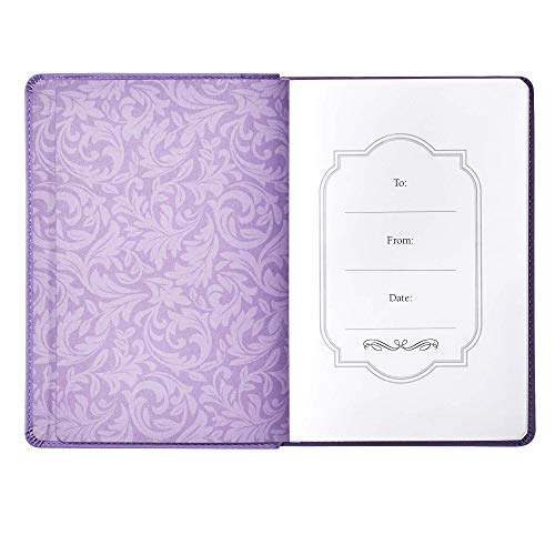 Christian Art Gifts Purple Faux Leather Journal | I Know the Plans Jeremiah 29:11 Bible Verse | Flexcover Inspirational Notebook w/Ribbon Marker and Lined Pages, 6 x 8.5 Inches | The Storepaperoomates Retail Market - Fast Affordable Shopping