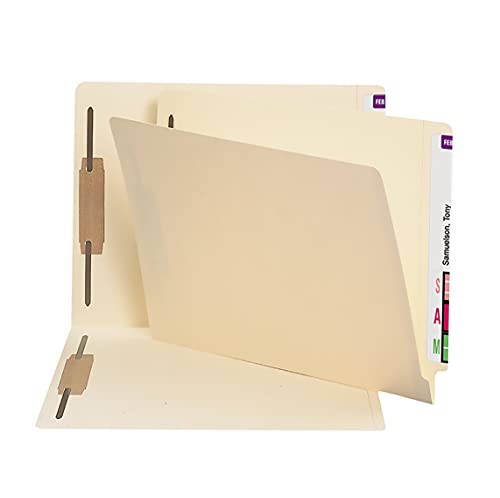 Smead End Tab Fastener File Folder, Shelf-Master® Reinforced Straight-Cut Tab, 2 Fasteners, Letter Size, Manila, 250 per Box (34125) | The Storepaperoomates Retail Market - Fast Affordable Shopping