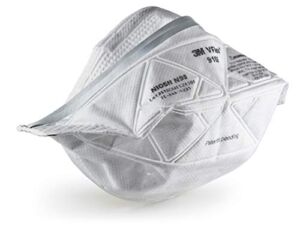 3M N95 Respirator, VFlex Particulate Respirator 9105, Disposable, Sweeping, Sanding, Grinding, Sawing, Bagging, Dust, 50/Box
