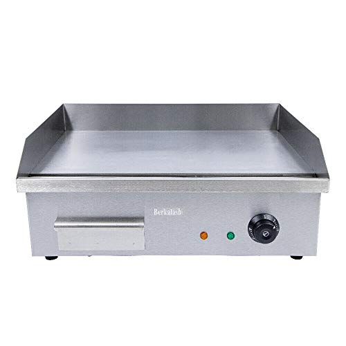 TFCFL Electric Countertop Flat Top Griddle , 22” Commercial Restaurant Teppanyaki Grill ,Stainless Steel with Adjustable Temperature Control for Kitchen 3000W 110V | The Storepaperoomates Retail Market - Fast Affordable Shopping