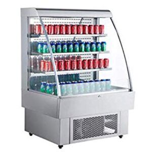 Commercial Refrigerator Open Air Merchandiser Slope 39″ Wide Grab And Go Display Cooler – ETL-RTS-380L