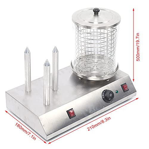Commercial Stainless Electric Hot Dog, Waffle Stick Warmer Heater, Hotdogs Steamer, Bun Warmer 110V 538W (US Stock) | The Storepaperoomates Retail Market - Fast Affordable Shopping