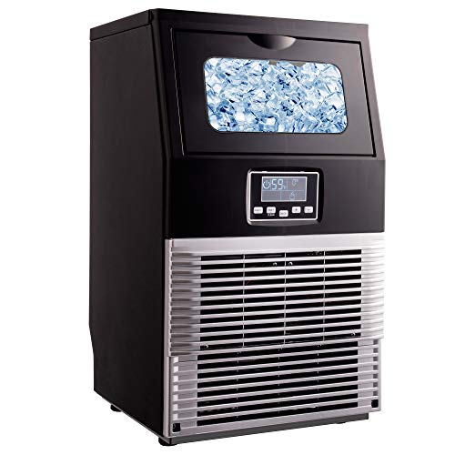 Stainless Steel Commercial Ice Maker 66LBS/24H, Under Counter Ice Machine with 9lbs Storage Capacity, Automatic Water Inlet, Self-Cleaning for Home, Office, and Bar/Coffee Shop Business (Medium) | The Storepaperoomates Retail Market - Fast Affordable Shopping