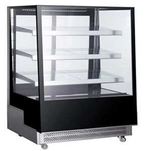 Refrigerated Bakery Display Cooler Case for Pastry Deli Slope 48″ Wide Glass Refrigerator Showcase – Commercial NSF UL ETL ARC-500L