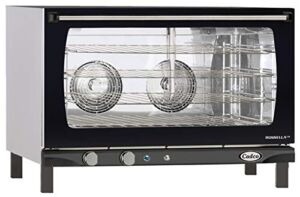 Cadco XAF-193 Full Size Convection Oven with Manual Controls and Humidity, 208-240-Volt/5600-Watt, Stainless/Black