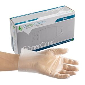 AmerCare C2 Gen 1.0 Hybrid Powder Free Gloves, Large, Case of 1000