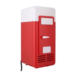 LYKYL PC USB Mini Refrigerator Fridge Portable Beverage Drink Can Cooler Warmer for Home Office Car Use Cooling Box