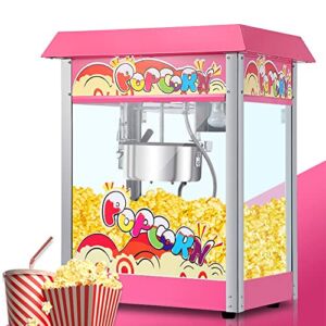 Fully Automatic Snack Popcorn Maker, Electric Professional Large Capacity High Output Corn Extruder for Christmas Party Theaters Shopping Malls