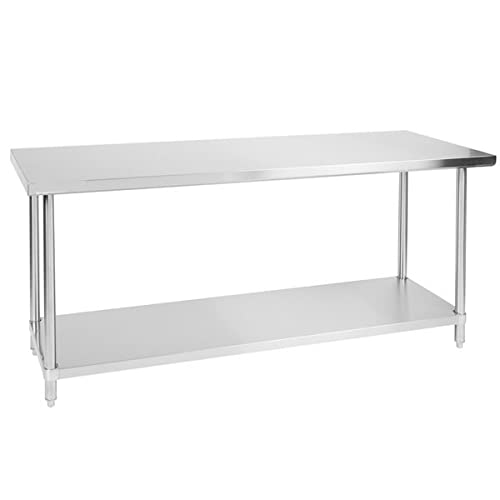24″ x 72″ All 18-Gauge 430 Stainless Steel Commercial Work Table with Undershelf. Kitchen Table Work Table Stainless Steel Table Table for Kitchen Metal Table | The Storepaperoomates Retail Market - Fast Affordable Shopping