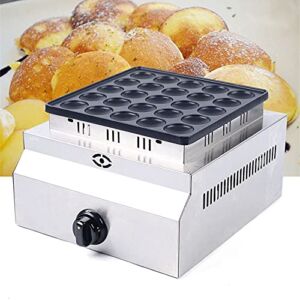 25pcs Mini Dutch Pancake Maker,Commercial Stainless Steel Electric Round Waffle Baking Machine Lpg Gas Waffle Maker Non-stick Baker Mold for Grill Baker Machine Commercial Kitchen Use